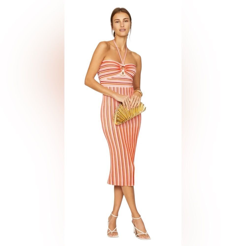 AMUR Valena Halter Knit Dress Size XS